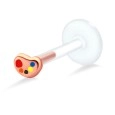Bright Enameled labrets Push-in LA-753